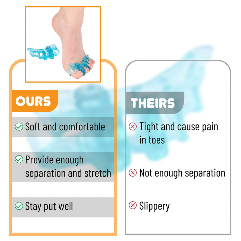 [Australia] - DR. JK- ToePal Gel Toe Separator, Narrow, 1 Pair, Toe Spacers, Toe Straightener, Hammer Toe Straightener, Toe Spreader, Toe Stretcher, Toe Corrector for Women and Men, Bunion Corrector 