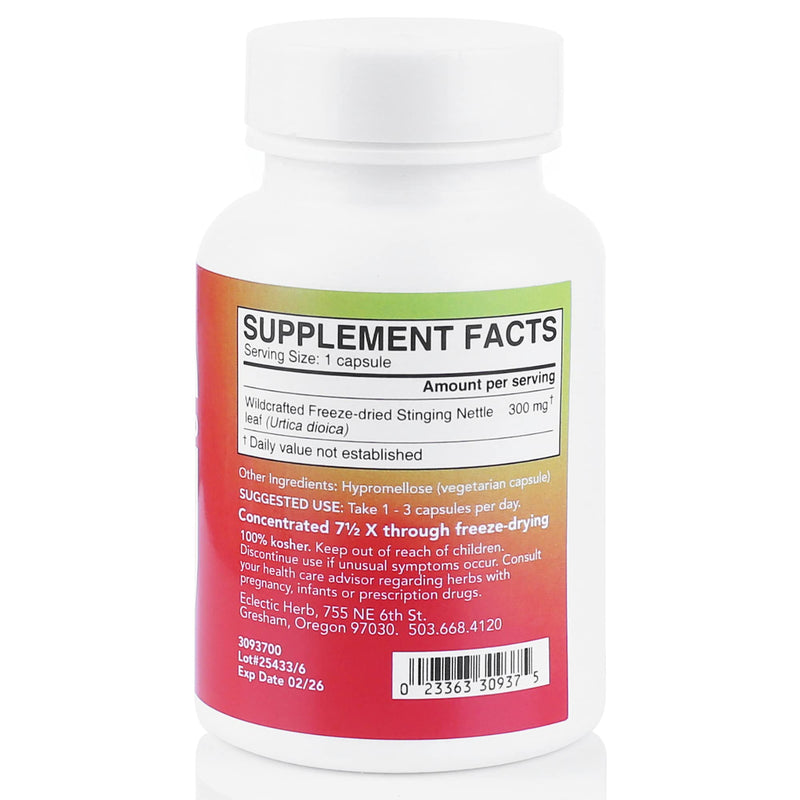 [Australia] - Eclectic Institute Raw Freeze-Dried Non-GMO Nettle Leaf | Healthy Sinus Support, Histamine Response & Respiratory Wellness | 90 CT 