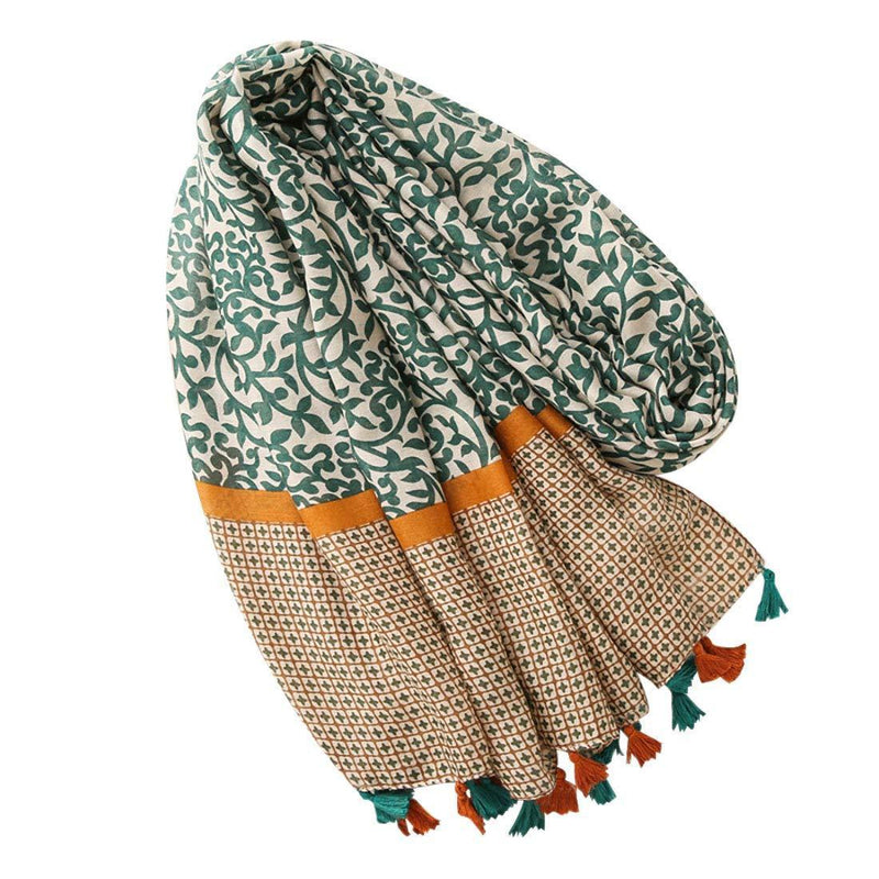 [Australia] - FAIRYGATE Women's Scarves & Wraps Ladies Scarves Lightweight Floral Women Scarf for Spring Summer 70.8 x 33.5 Inch 23231 