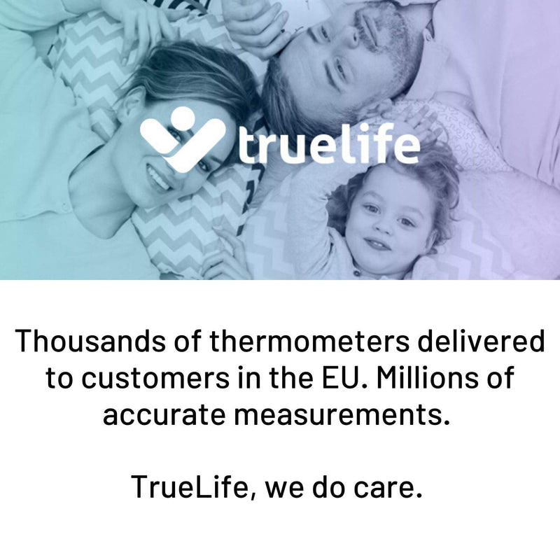 [Australia] - Truelife Digital Body Temperature Checker Medical Thermometer NHS Approved UK CE, RoHS, ISO, SUKL New Technology of Infrared Beam Deviation of ± 0,2 °C 