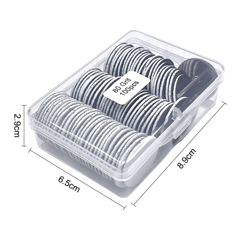 [Australia] - 100pcs Replaceable Sanding Paper with Disk 25mm Pedicure Sandpaper Nail Drill Bit Accessories Salon Foot Calluse Tool (HJ-NF037-120#) Hj-nf037-120# 