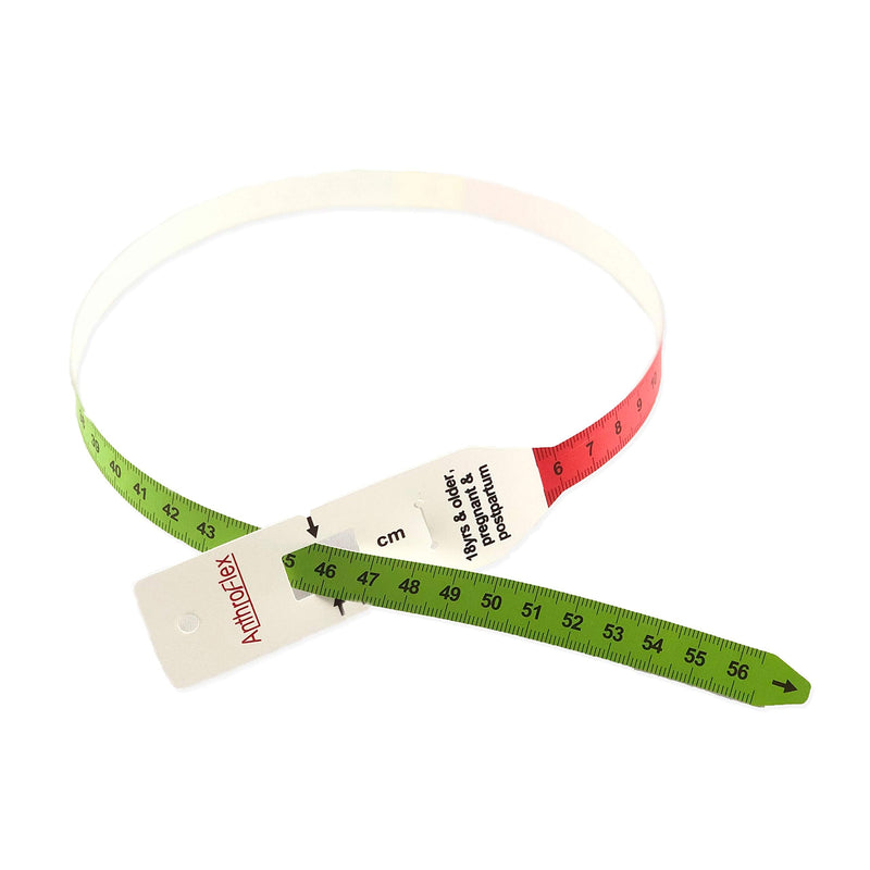 [Australia] - (Pack of 10) AnthroFlex Mid-Upper Arm Circumference MUAC Tape Measure for Adults 18+, Pregnant, Postpartum 