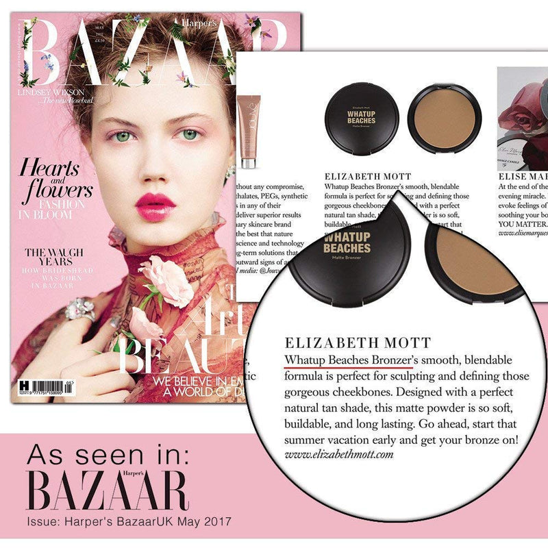 [Australia] - Vegan & Cruelty-Free - Fine, Lightweight Bronzer Powder for Face: Elizabeth Mott Whatup Beaches Facial Bronzing Powder for Contouring and Sun Kissed Coverage - Luminous (10g) Luminous Bronzer 