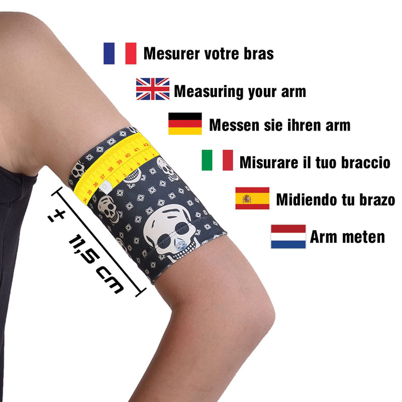 [Australia] - Dia-Band, Armband for CGM Freestyle Libre, Medtronic, Dexcom or Omnipod - Comfortable and Reusable Diabetic Armband for Glucose Sensor. (M (27-30 cm)) M (27-30 cm) 