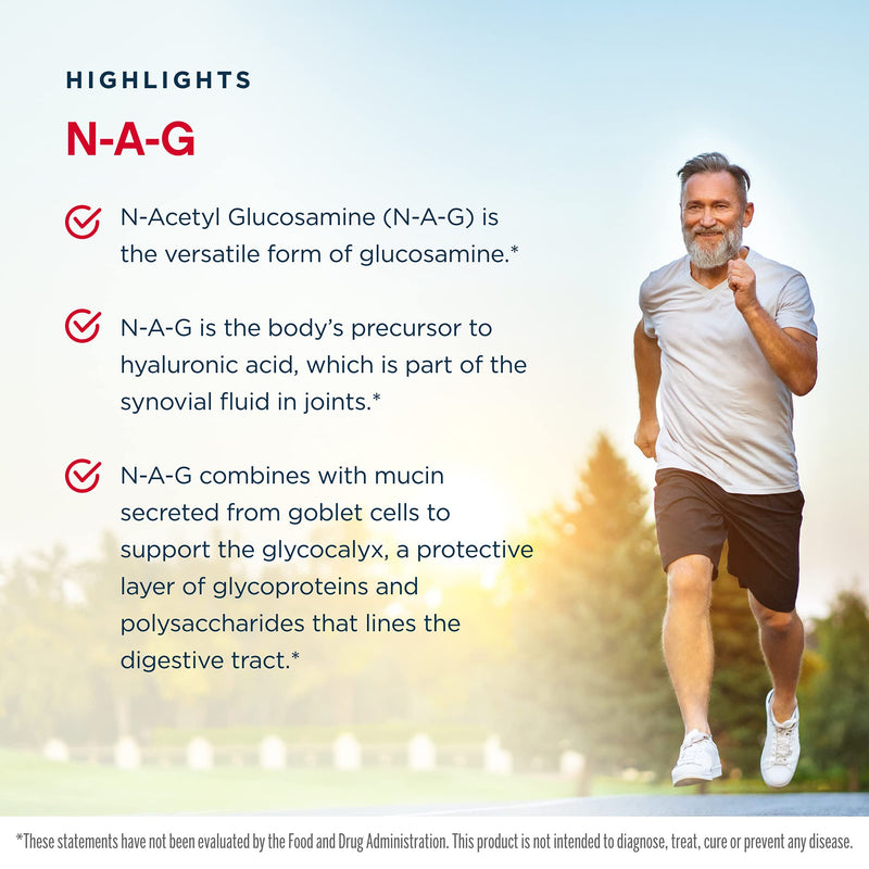 [Australia] - Jarrow Formulas N-A-G 700 mg - 120 Veggie Caps - N-Acetyl Glucosamine - Versatile Form of Glucosamine - Supports Joint & Intestinal Health - Up to 120 Servings 120 Count (Pack of 1) 