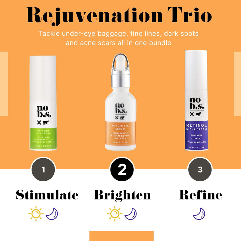 [Australia] - NO B. S. NO BAD STUFF No B. S. Vitamin C Serum For Face - Potent & Clean Skin Care. No Hype. No Fads. Pure C + E with Hyaluronic Acid Serum. (Full Size) Full Size 