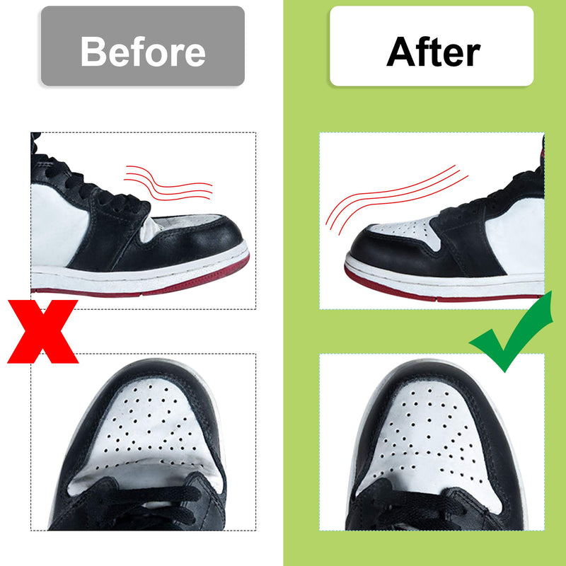 [Australia] - 3 Pair Shoe Crease Protector Toe Box to Reduce, Anti-Wrinkle Protector, Against Shoe Creases, Men's 7-12/ Women's 5-8 Black 