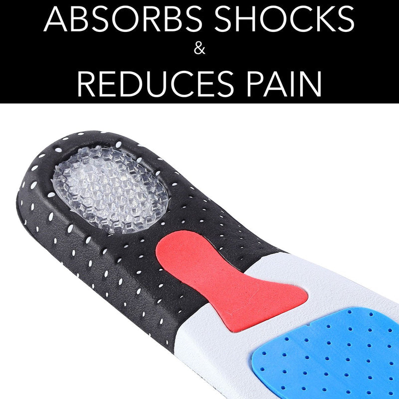 [Australia] - Takit SP - Insoles Shoe Gel With Pads - Relieves Foot, Absorbs Shocks - Perfect For Sport, Walking, Running, Hiking - For Man And Woman 7-10 