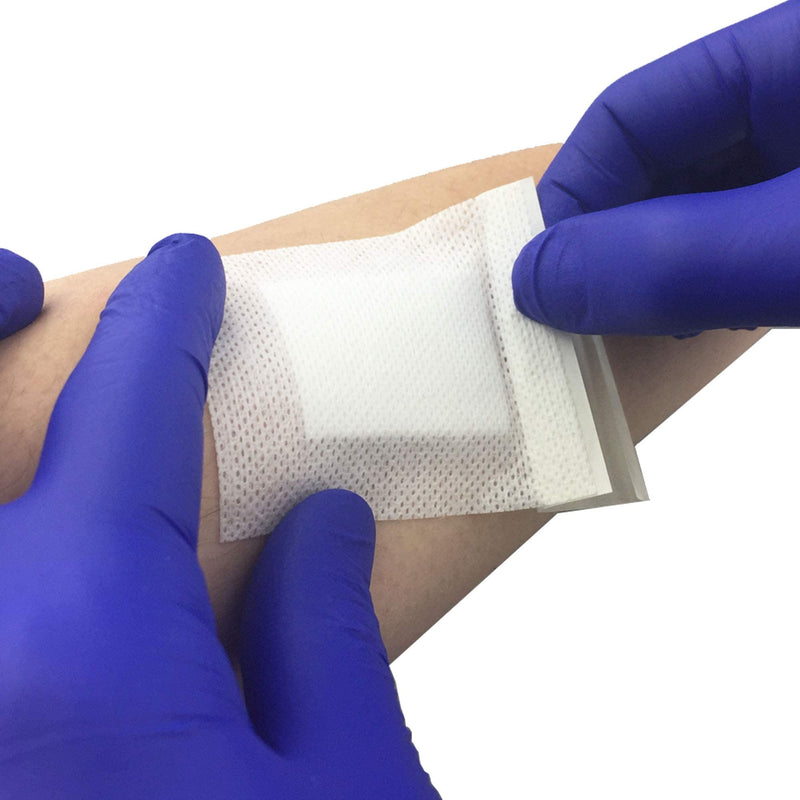 [Australia] - Pack of 10 Adhesive Sterile Wound Dressings - Suitable for cuts and grazes, Diabetic Leg ulcers, venous Leg ulcers, Small Pressure sores (60mm x 70mm) 