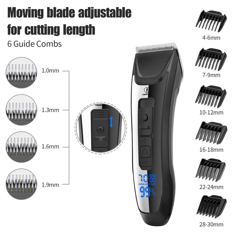 [Australia] - Hair Clippers for Men Professional Cordless Clippers Hair Trimmer Rechargeable for Family 