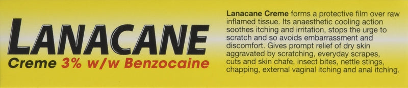 [Australia] - Lanacane Medicated Cream Tube, 30 g, Relief From Itching/Irritation Of Dry Skin, Insect Bites/Stings, Vaginal/Anal Itching, Running and Travel Chafing, 30 g (Pack of 1) 