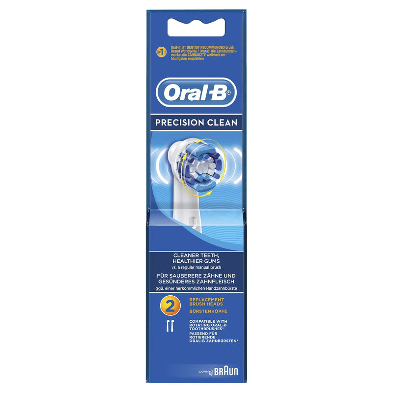 [Australia] - Oral-B Precision Clean Toothbrush Heads Pack of 2 Replacement Refills For Electric Rechargeable Toothbrush 