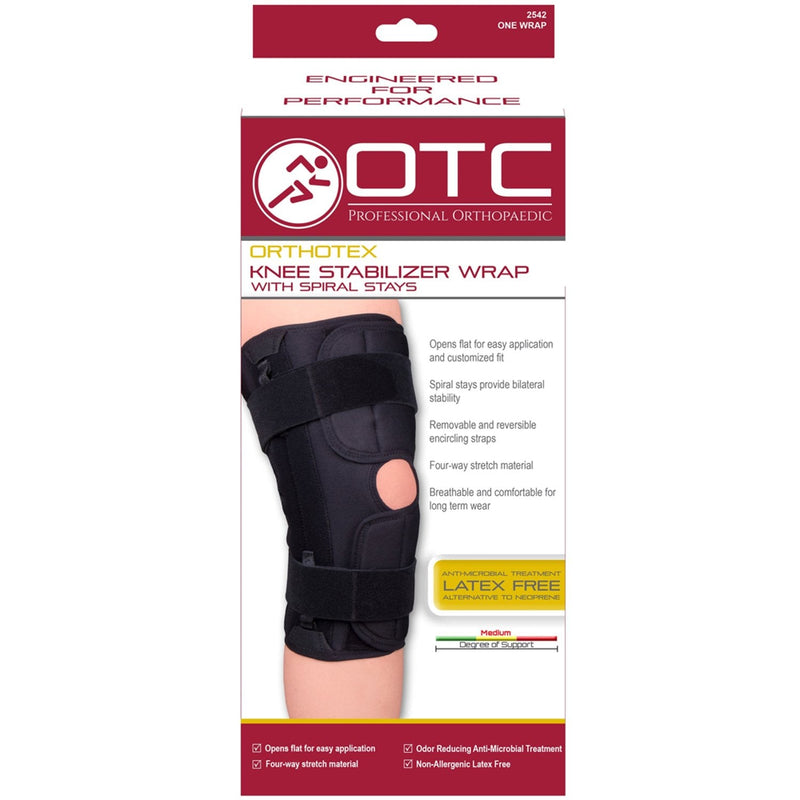 [Australia] - OTC Orthotex Knee Stabilizer Wrap with Spiral Stays, 5X-Large 5X-Large (Pack of 1) 