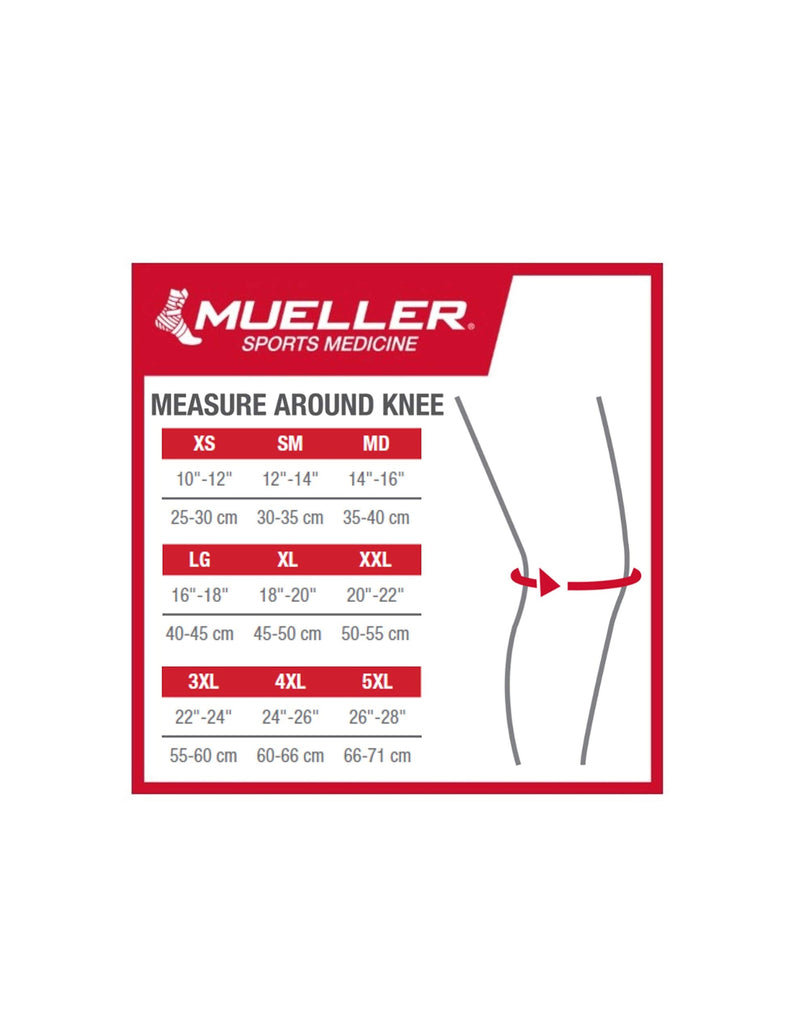 [Australia] - Mueller Sports Medicine Hg80 Knee Support Sleeve, for Men and Women, Black, Large Large (Pack of 1) 