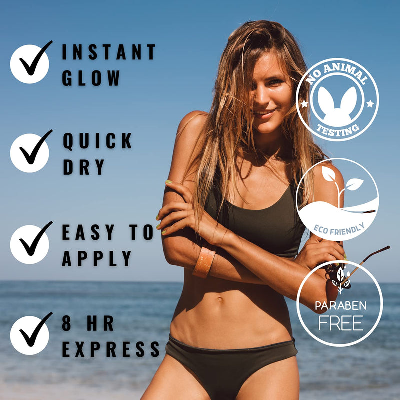 [Australia] - Sunless Tanning Lotion - Medium Self Tanner for Fair Skin (8 oz) - 2 Pack (Packaging May Very) 8 Fl Oz (Pack of 2) 