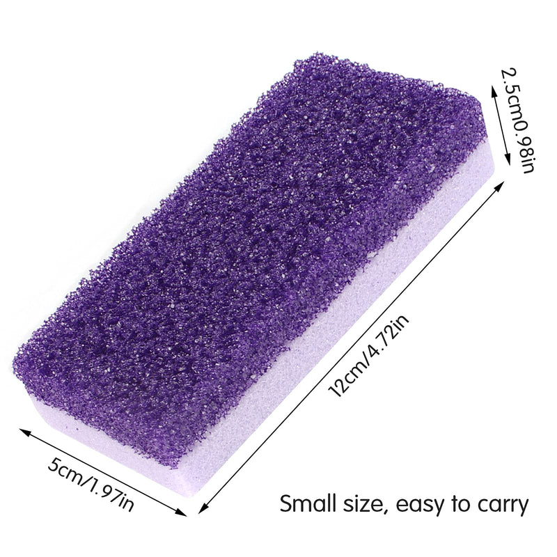 [Australia] - Bubuyun 10PCS Foot Pumice Stone for Feet Callus Remover Stone Pumice Stone for Hard Skin Double Sided Pumice Stone for Feet and Body(12 × 5 × 2.5cm, Purple) 