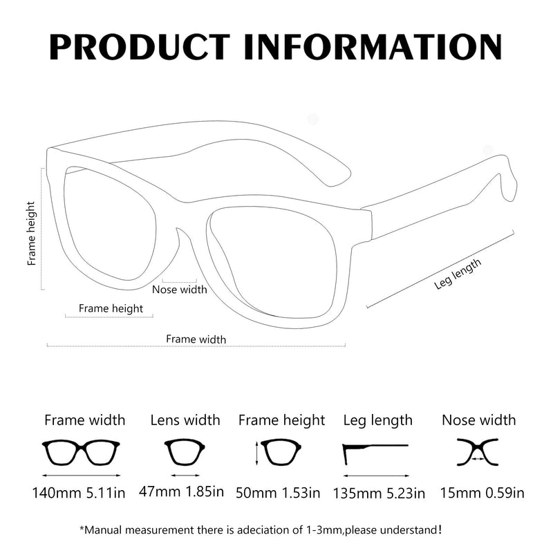 [Australia] - Kids Polarized Sunglasses for Girls Boys Age 3-10 UV 400 Protection 2pack (Black Blue Frame/Gray Lens + Pink Blue Frame/Gray Lens) 