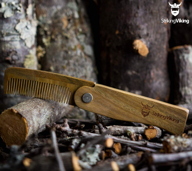 [Australia] - Striking Viking Folding Wood Comb 