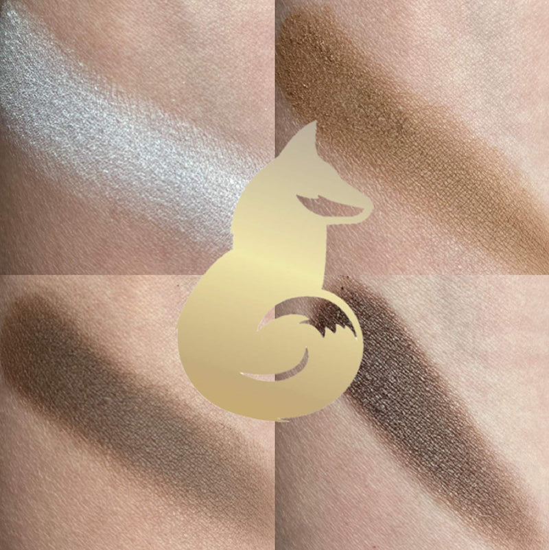 [Australia] - GlamFox Natural Vegan Eye Shadow Palette, Chocolate Fox (Warm Brown and Neutral Tones), 0.2 Pound 