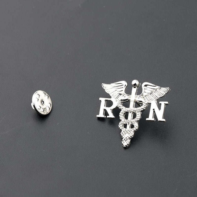 [Australia] - Zuo Bao Nurse Jewelry RN Brooch Label Pin Registered Nurse Emblem Pin Medicine Caduceus Angel Nursing Gift for Doctor Nurse RN brooch pin 