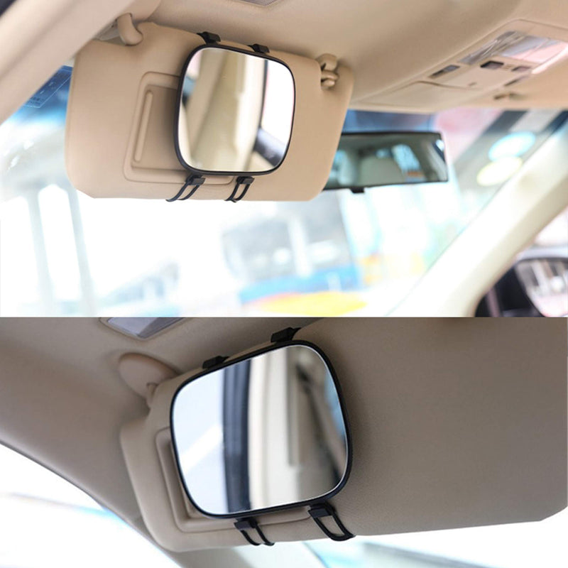 [Australia] - KEWAYO auto vanity mirror,Large visor mirror and shading Cosmetic Mirror Clip on Vanity Mirror Automobile Make Up Mirror 