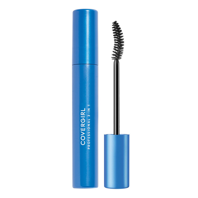 [Australia] - COVERGIRL Professional All-in-One Curved Brush Mascara, Black 205, 0.3 fl oz (9 ml) (Packaging may vary) 0.3 Fl Oz (Pack of 1) 