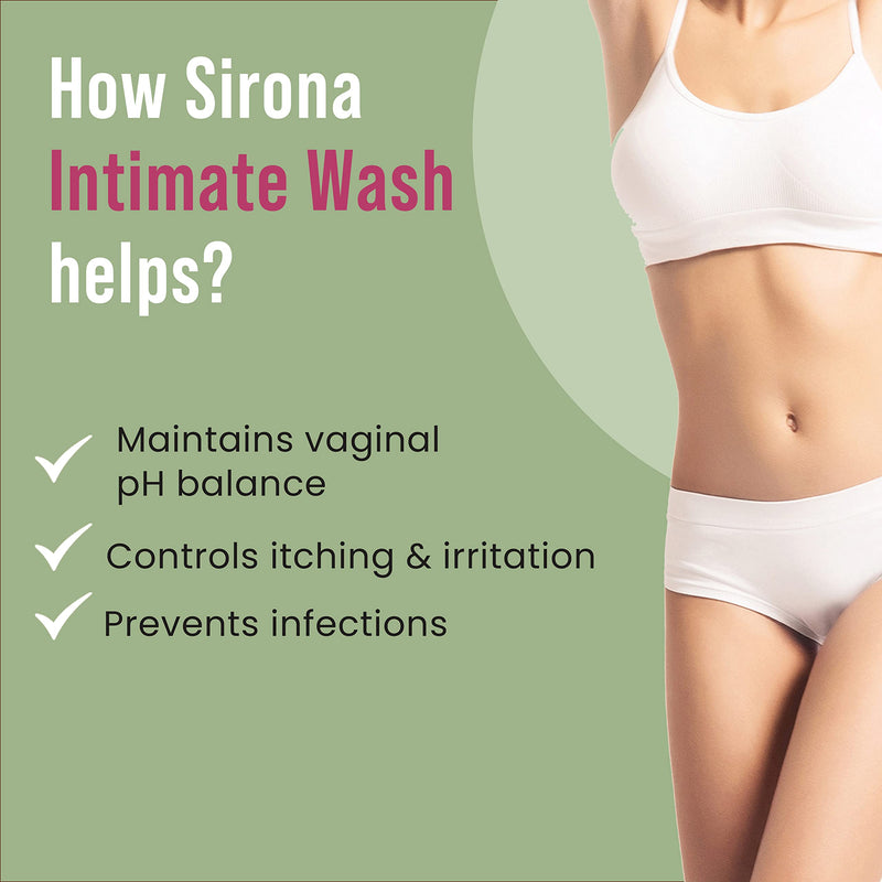 [Australia] - Sirona Natural Refreshing Feminine Wash - 6.7 Fl Oz (200 ml) | No Chemical, No Irritation, pH Balanced Intimate Wash, Helps to Reduce Odor and Itching 6.7 Fl Oz (Pack of 1) 