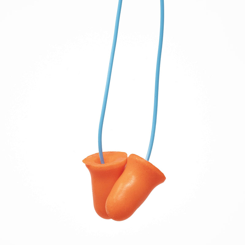 [Australia] - Plugfones Basic Earplug-Earbud Hybrid - Noise Reducing Earphones - Orange 