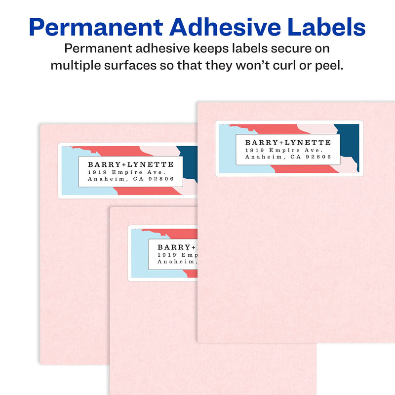 [Australia] - Avery Mailing Address Labels, Laser & Inkjet Printers, 300 Labels, 1 x 2-5/8, Permanent Adhesive (18160), White 
