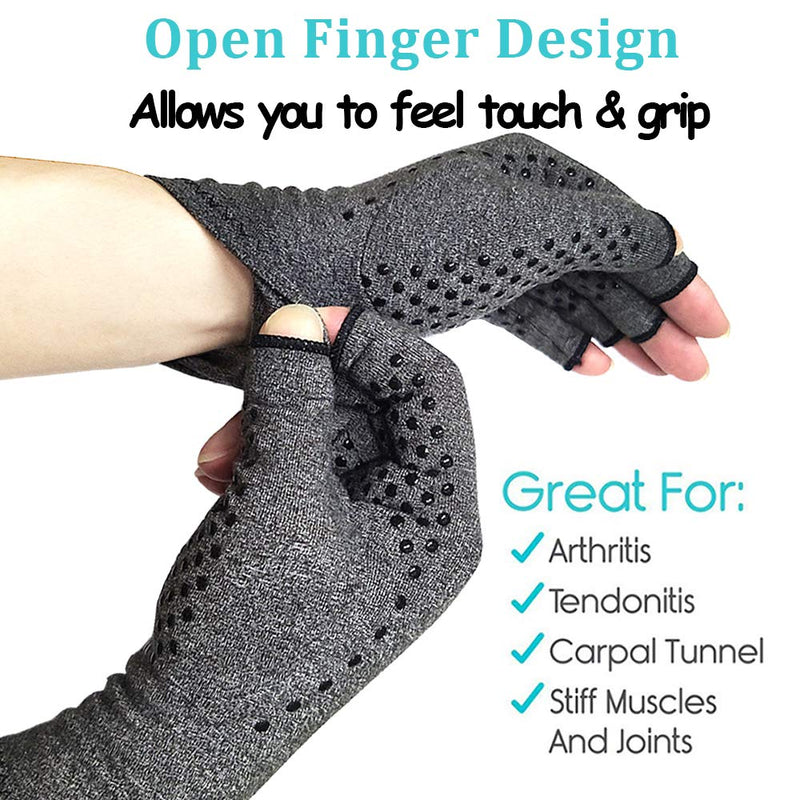 [Australia] - Compression Arthritis Gloves for Men Women Arthritis Compression Gloves Medium (1 Pair) 