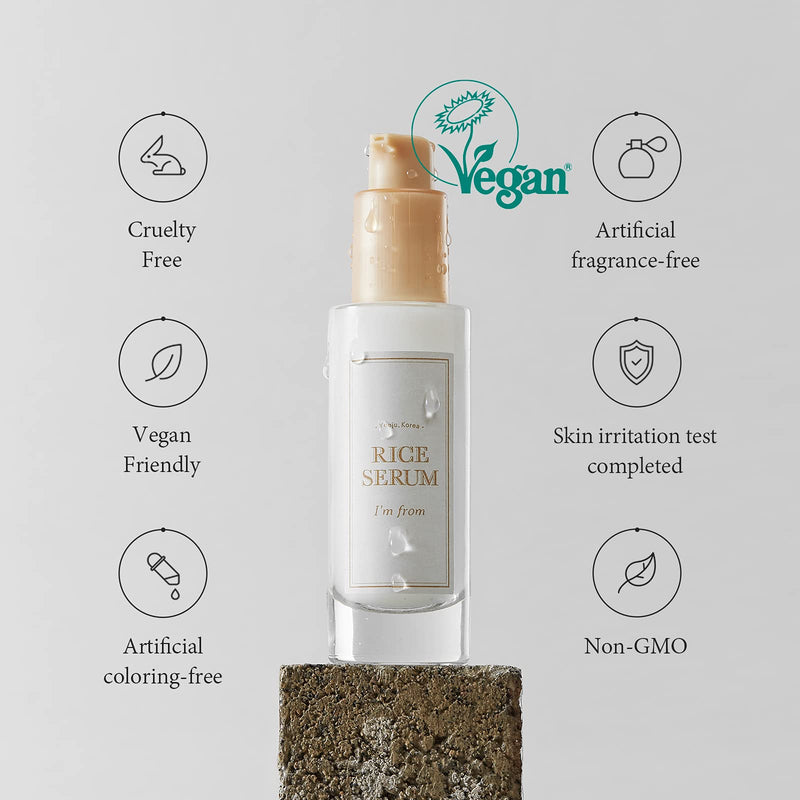 [Australia] - [I'm From] Rice Serum, 73% Fermented Rice Embryo Extract | Improve Hyperpigmentation, Boost Collagen, Vitality, Supply nutrients to skin with Vitamin B, healthy glow 