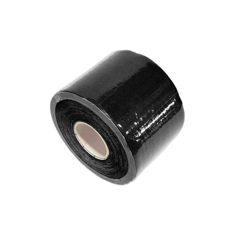 [Australia] - Turoxo Kinesiology Tape 2 in x 16' (One Precut Roll) for Sports and Therapy, Reduces Inflammation, Suppresses Pain, Stimulates Muscles - Black 1 Roll 