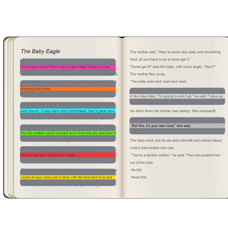 [Australia] - Guided Reading Strips Highlight Strips Colored Overlay Highlight Bookmarks Help with Dyslexia for Crystal Children and Teacher Supply Assistant (18) 18 