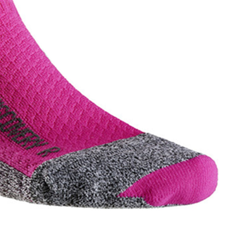 [Australia] - X-SOCKS Women's Run Discovery Lady New Socks Size 37/38 Fuchsia/Grey Moulinè 