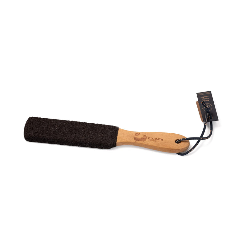 [Australia] - Eco Bath Natural Pumice Foot File Hard Skin Remover for Women and Men - Callus & Dead Skin Remover for Feet with Wood Handle 
