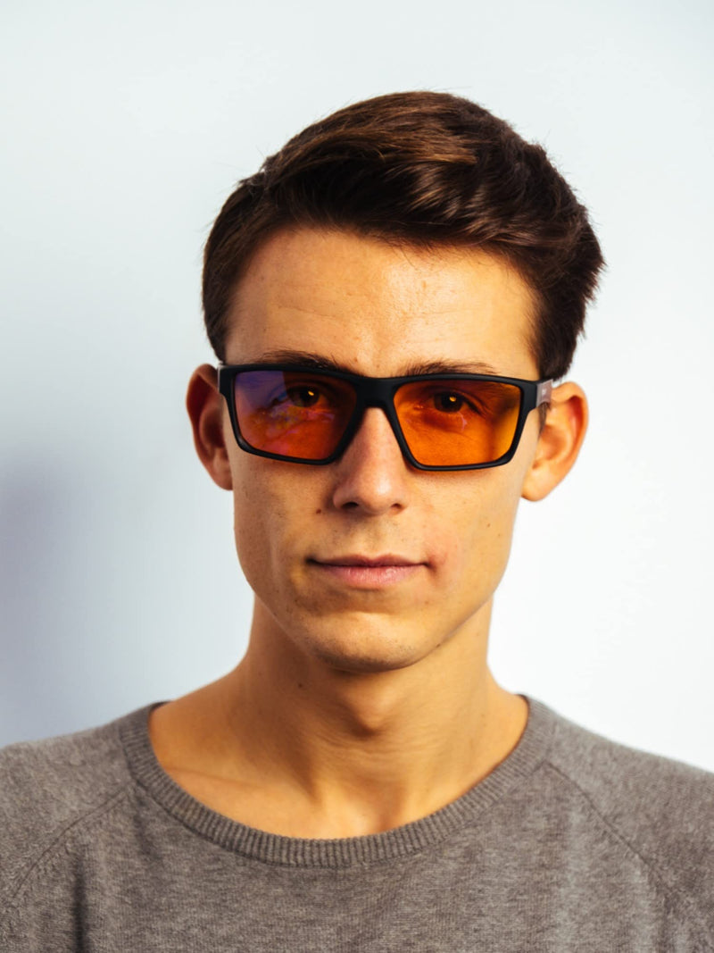 [Australia] - Horus X � Blue Light Blocking Gaming Glasses - Professional Screen Filter Anti Glare Fatigue and Eyestrain (Games, TV, PC) - eSport Men and Women - Amber One 