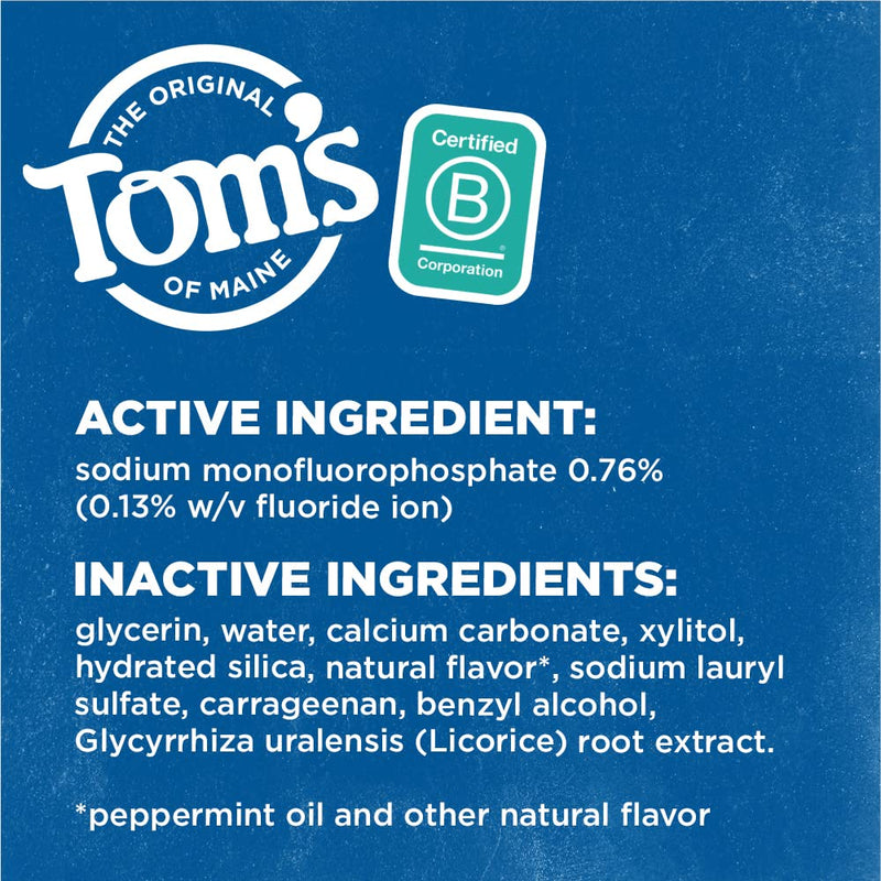[Australia] - Tom's of Maine Natural Wicked Fresh! Fluoride Toothpaste, Spearmint, 4.7 oz. 2-Pack (Packaging May Vary) 4.7 Ounce (Pack of 2) 