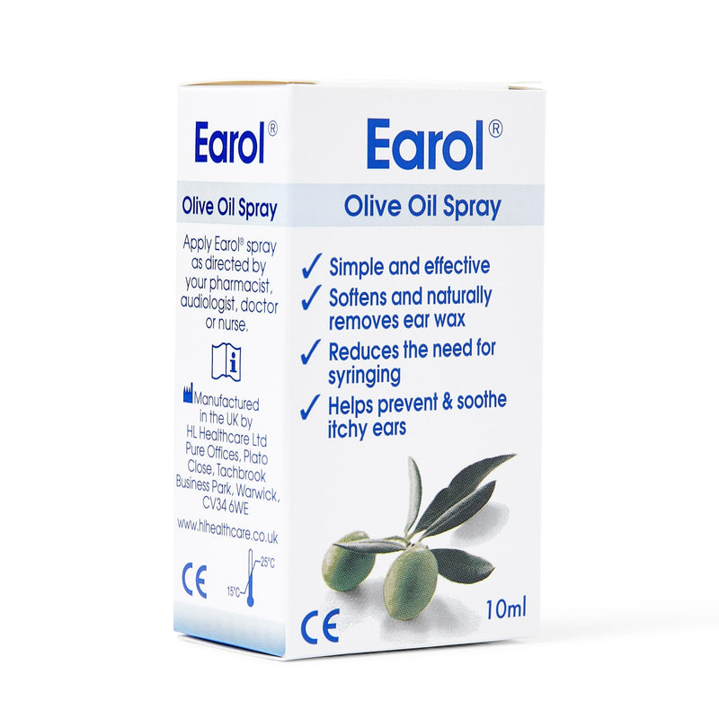 [Australia] - Earol | Olive Oil Ear Wax Removal Spray | Clinically Proven | Reduces Need for Syringing | Metered Dose | 1 Pack of 10ml Oil Spray Bottle 