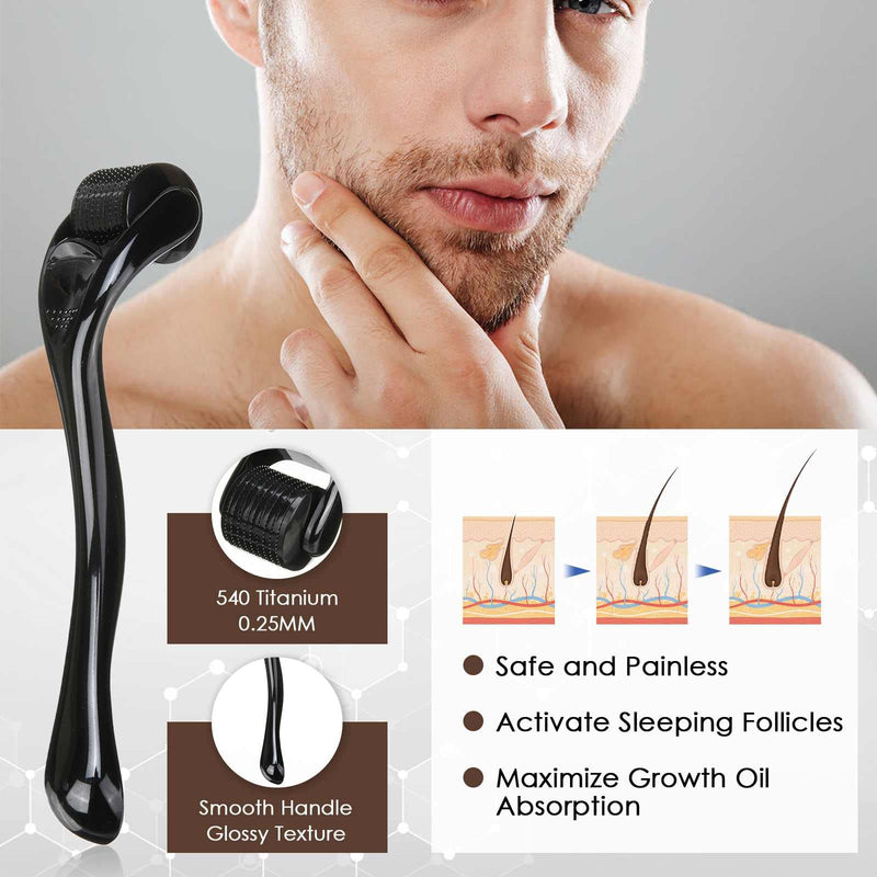 [Australia] - Beard Grooming Kit for Men，Tongyend Beard Growth Kit with Beard Roller，7in 1 Men Beard Care Kit with Beard Conditioner, Comb, Beard Brush, Beard Oil, Beard Balm, Beard Scissors 