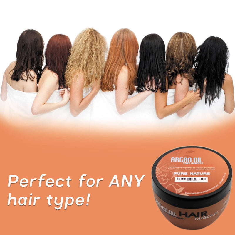 [Australia] - Argan Oil Hair Mask - Deep Conditioner Sulfate Free for Dry or Damaged Hair with Jojoba Kernel Oil Aloe Vera Collagen and Keratin 