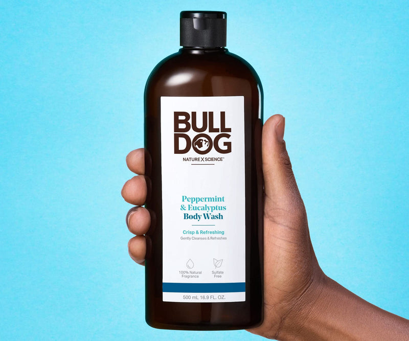 [Australia] - Bulldog Mens Skincare and Grooming Body Wash, Peppermint and Eucalyptus, 16.9 Fl Oz 