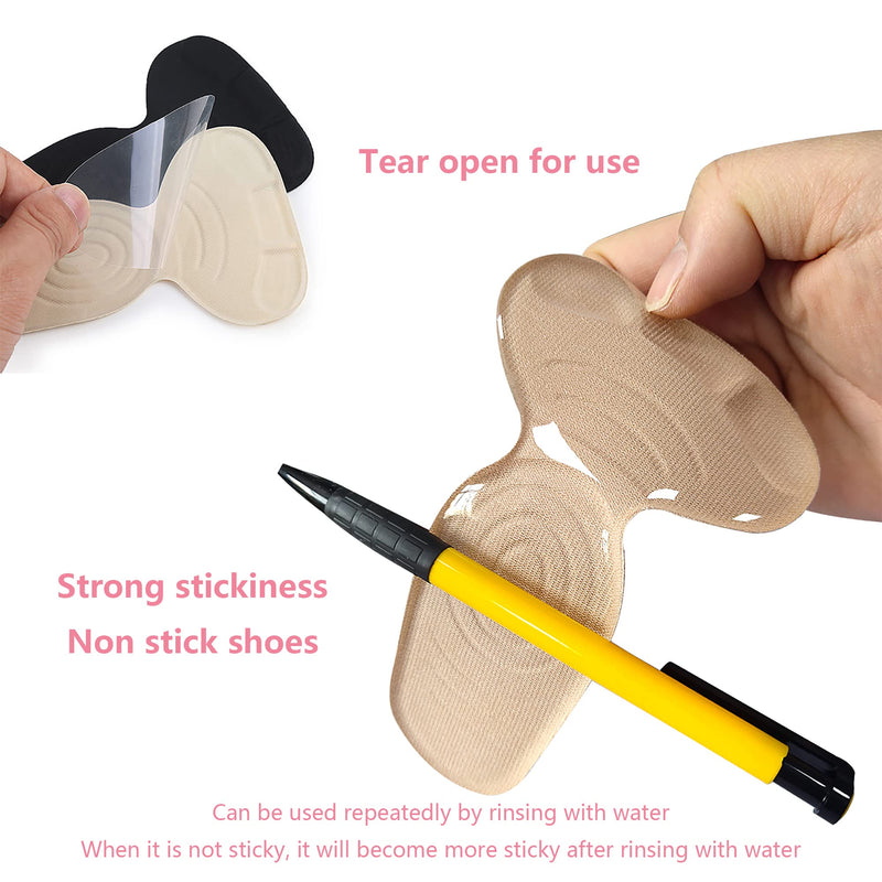 [Australia] - Heel Grips for Ladies Shoes, 6PCS Gel Heel Inserts Cushion Pads for New Shoes, Heel Protector Adds Volume,Heel Insoles for Women Shoes 