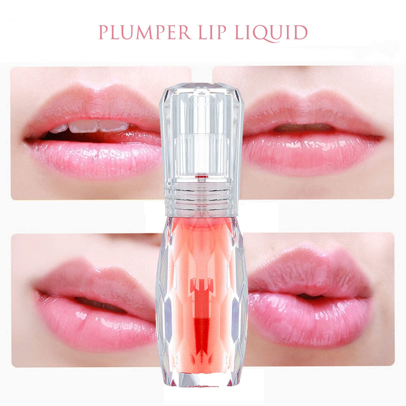 [Australia] - Plumping Lip Gloss Tinted Lip Balm, For a 3D Look,Long-Lasting Lipgloss Light Color Clear Lip Plumper for Soft And Full Healthy-Looking Lips,with Hyaluronic Acid (#02)… #02 