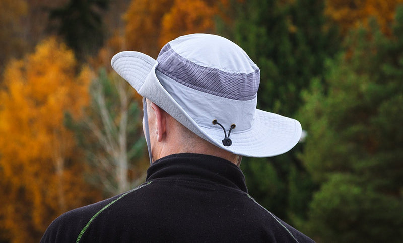 [Australia] - The Friendly Swede Sun Hat 2-Pack - Fishing Boonie Hat for Safari and Summer Light Grey 