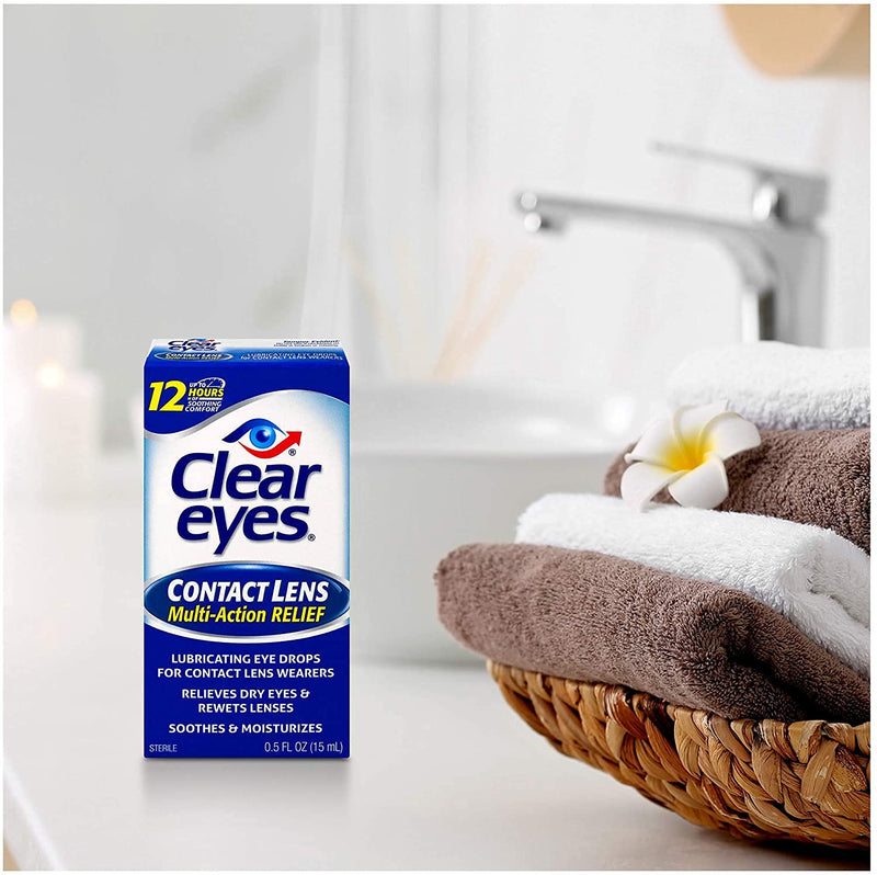 [Australia] - Clear Eyes Contact Lens Relief Eye Drops,0.5 Fl Oz (Pack of 2) 0.5 Fl Oz (Pack of 2) 