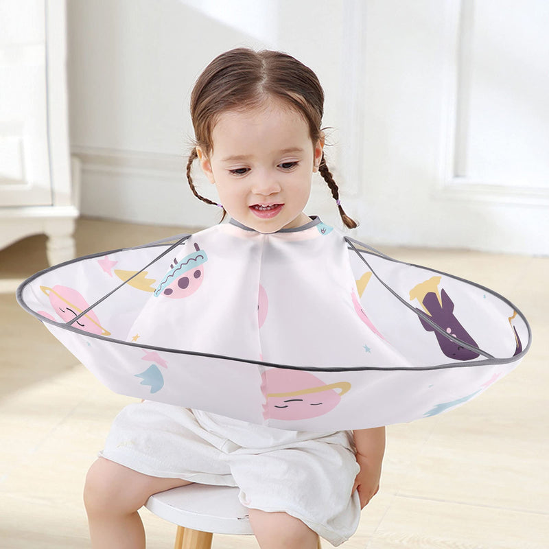 [Australia] - Aethland Kids Haircut Cape Hair Cutting Cape, Barber Cape Waterproof Foldable Umbrella Hair Catch Haircut Cape｜Kids Hair Styling Cutting Cape (Bear) Bear 