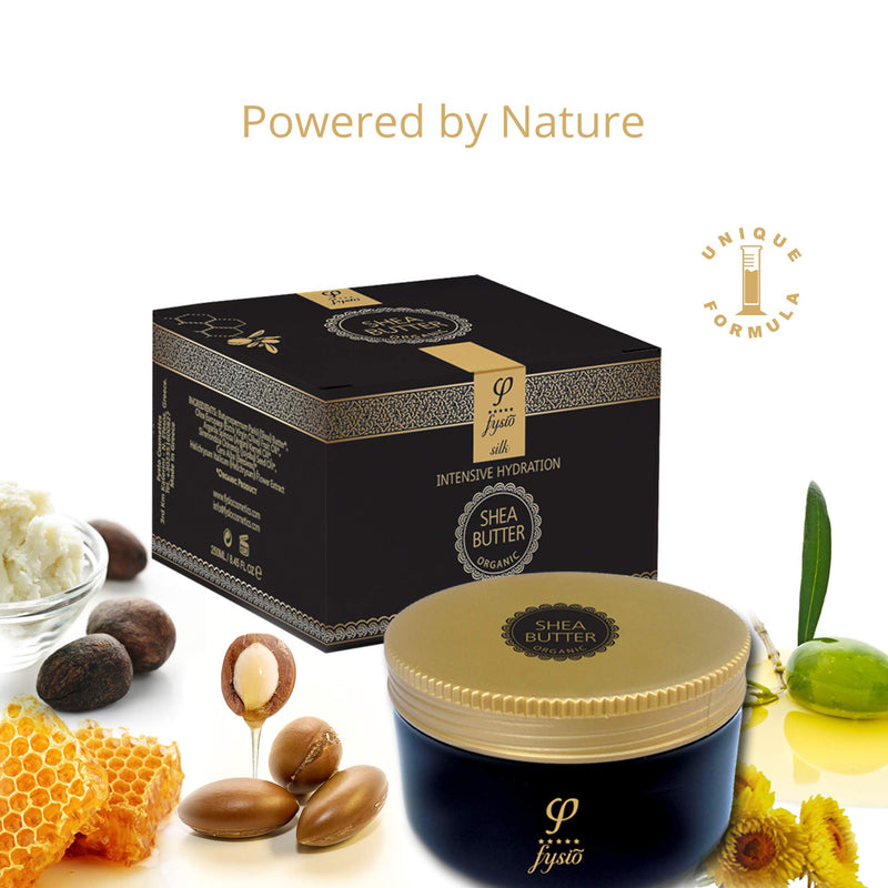 [Australia] - Fysio Organic Shea Butter Natural Body Moisturiser with Olive Oil, Beeswax, Argan Oil 250ml 