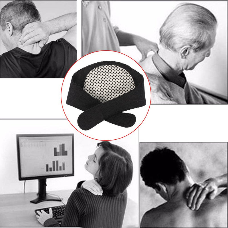 [Australia] - Neck Support Brace Self-Heating Neck Collar Pain Relief Magnetic Therapy for Relief of Cervical Pain, Neck Stiffness 