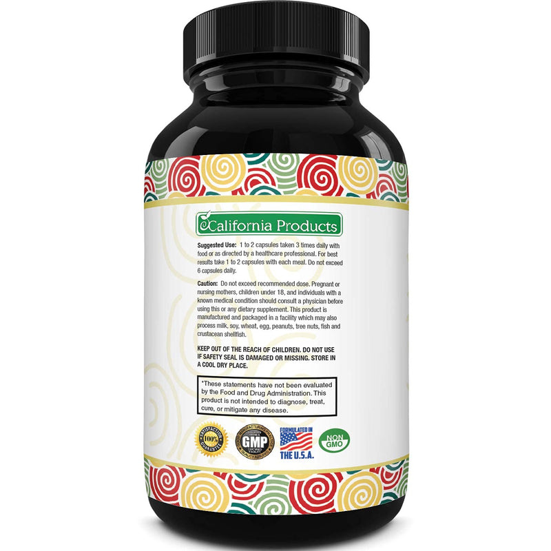 [Australia] - Pure Digestive Enzyme Capsules with Lipase Amylase Protease - Aids Digestive System Natural Immune System Booster - Breaks Down Carbohydrates Reduce Bloating Gas Digestive Enzymes Pills 