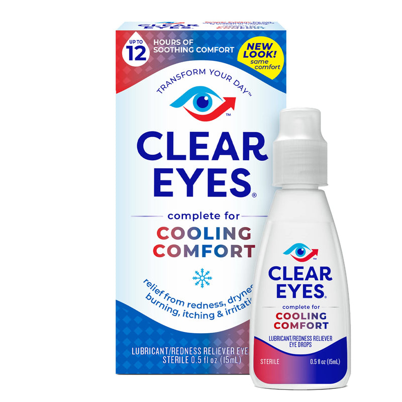 [Australia] - Clear Eyes Cooling Comfort Relief Eye Drops, 0.5 Fl Oz Redness Relief 